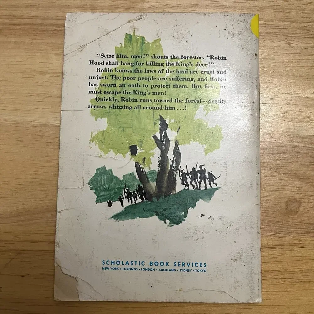 Rare Robin Hood of Sherwood Forest Ann McGovern 1968 1st Print Scholastic Book